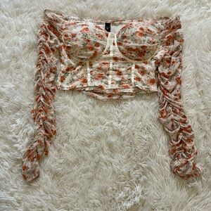 Flower crop top